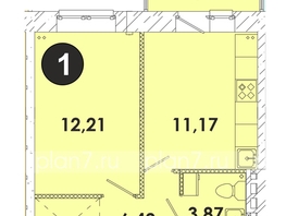 Продается 1-комнатная квартира ЖК Лето, дом 2, 37.4  м², 4843300 рублей