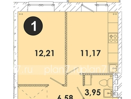 Продается 1-комнатная квартира ЖК Лето, дом 2, 37.9  м², 4718550 рублей