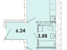 Продается 1-комнатная квартира ЖК Лето, дом 4, 45.5  м², 5664750 рублей