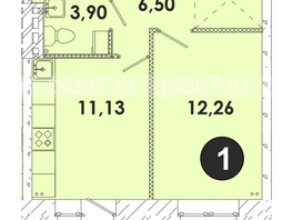 Продается 1-комнатная квартира ЖК Лето, дом 4, 37  м², 4791500 рублей