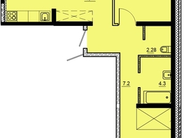 Продается 3-комнатная квартира ЖК Мега, дом 3, 75  м², 6750000 рублей