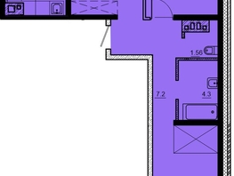 Продается 3-комнатная квартира ЖК Мега, дом 4, 75.73  м², 6815700 рублей