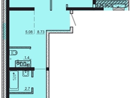 Продается 3-комнатная квартира ЖК Мега, дом 4, 73.97  м², 6657300 рублей