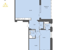 Продается 3-комнатная квартира ЖК Автограф, 117.41  м², 20075261 рублей