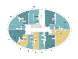 Продается 1-комнатная квартира ЖК Звезды, дом 3, 54.55 м², 14019350 рублей