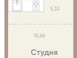 Продается 1-комнатная квартира ЖК Новые горизонты на Советской, дом 1, 25.28  м²