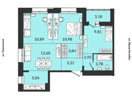 Продается 4-комнатная квартира ЖК Источник, дом 3, 65.38  м², 8262652 рублей