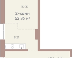 Продается 2-комнатная квартира ЖК Новые горизонты на Советской, д 1, 52.76 м², 8300000 рублей