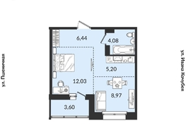 Продается 2-комнатная квартира ЖК Источник, дом 1, 40.32  м², 6508979 рублей