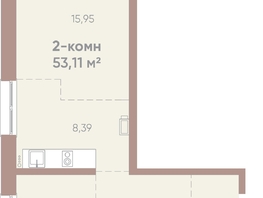 Продается 2-комнатная квартира ЖК Новые горизонты на Советской, д 1, 53.11  м², 7900000 рублей