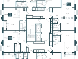 Продается 2-комнатная квартира ЖК Бродский, 1-я очередь, 61.38  м², 15068790 рублей