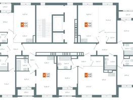 Продается 2-комнатная квартира ЖК Автор, дом 2, 55.38  м², 8937000 рублей