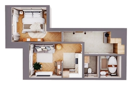 Продается 2-комнатная квартира ЖК Стрижи Сити, блок-секции 6,7, 44.6 м², 9366000 рублей