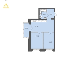 Продается 1-комнатная квартира ЖК Автограф, 51.15 м², 8726716 рублей