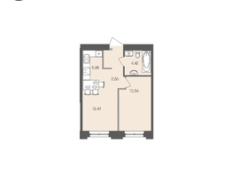 Продается 1-комнатная квартира ЖК Автограф, 40.51 м², 7428388 рублей