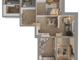 Продается 4-комнатная квартира ЖК Стрижи Сити, блок-секции 8,9, 86.7 м², 15172500 рублей