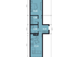 Продается 2-комнатная квартира ЖК RIVERANG (РиверАнг), 52.16 м², 12783819 рублей