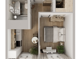 Продается 1-комнатная квартира ЖК Квартал Стрижи, 3 очередь, дом 1, 35.3 м², 7965000 рублей