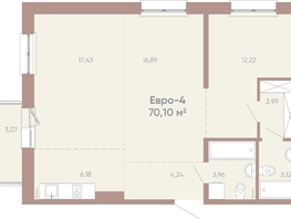 Продается 3-комнатная квартира ЖК Новые горизонты на Советской, д 1, 70.1 м², 11000000 рублей