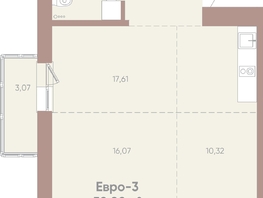 Продается 2-комнатная квартира ЖК Новые горизонты на Советской, д 1, 58.08 м², 9300000 рублей
