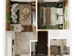 Продается 2-комнатная квартира ЖК Квартал Стрижи, 3 очередь, дом 1, 37.8 м², 6804000 рублей