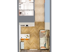 Продается 1-комнатная квартира ЖК Квартал Стрижи, 3 очередь, дом 1, 25.6 м², 4736000 рублей
