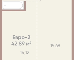 Продается 1-комнатная квартира ЖК Новые горизонты на Советской, д 1, 42.89 м², 7400000 рублей