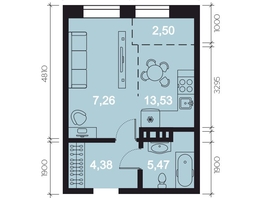 Продается 1-комнатная квартира ЖК RIVERANG (РиверАнг), 32.8  м², 8638919 рублей