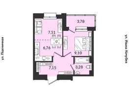 Продается 1-комнатная квартира ЖК Источник, дом 5, 37.37 м², 7018460 рублей
