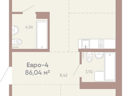 Продается 3-комнатная квартира ЖК Новые горизонты на Советской, д 1, 86.04 м², 13300000 рублей