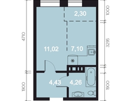 Продается 1-комнатная квартира ЖК RIVERANG (РиверАнг), 29.11 м², 8140431 рублей