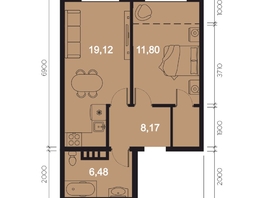 Продается 2-комнатная квартира ЖК RIVERANG (РиверАнг), 48.7 м², 11357187 рублей