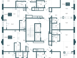 Продается 2-комнатная квартира ЖК Бродский, 1-я очередь, 73.15 м², 13920000 рублей
