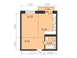 Продается 1-комнатная квартира ЖК Сити парк, б/с 1, 41  м², 9900000 рублей