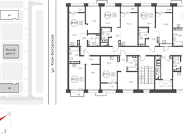 Продается 1-комнатная квартира ЖК СОЮЗ PRIORITY, дом 2, 38.45  м², 9670175 рублей