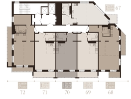 Продается 1-комнатная квартира ЖК Суворов, 51.09  м², 8390000 рублей