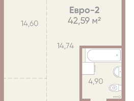 Продается 1-комнатная квартира ЖК Новые горизонты на Советской, д 1, 42.59 м², 7300000 рублей