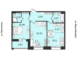 Продается 2-комнатная квартира ЖК Источник, дом 5, 58.59  м², 9099613 рублей