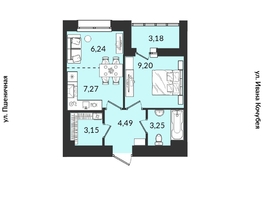 Продается 1-комнатная квартира ЖК Источник, дом 5, 36.62 м², 7079012 рублей