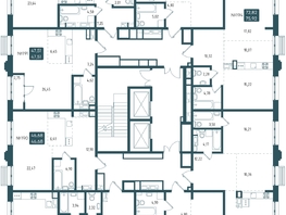 Продается 1-комнатная квартира ЖК Бродский, 1-я очередь, 46.68  м², 9230000 рублей