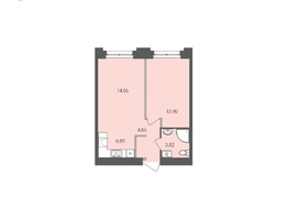 Продается 1-комнатная квартира ЖК Автограф, 44.03  м², 8299739 рублей