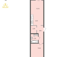 Продается 1-комнатная квартира ЖК Автограф, 49.24  м², 8835830 рублей