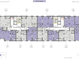 Продается 1-комнатная квартира ЖК Zenith (Зенит), 3 этап, 45  м², 6975000 рублей