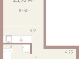 Продается 1-комнатная квартира ЖК Новые горизонты на Советской, д 1, 25.78  м², 5400000 рублей