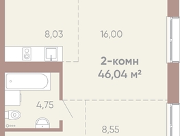 Продается 2-комнатная квартира ЖК Новые горизонты на Советской, д 1, 46.04  м², 8200000 рублей