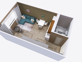 Продается 1-комнатная квартира ЖК Юго-Западный, дом 17, 21.86  м², 3980926 рублей
