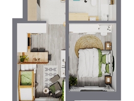 Продается 2-комнатная квартира ЖК Стрижи Сити, блок-секции 6,7, 37.85 м², 9084000 рублей