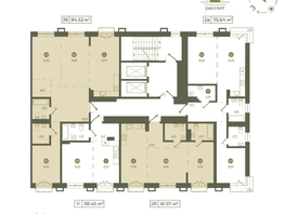 Продается 3-комнатная квартира ЖК Верба, 94.52  м&sup2;, 19870796 рублей