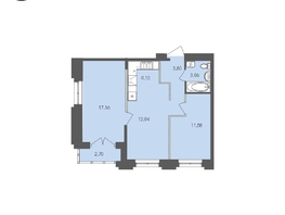 Продается 2-комнатная квартира ЖК Автограф, 61.24 м², 10269423 рублей