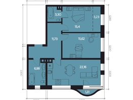 Продается 3-комнатная квартира ЖК RIVERANG (РиверАнг), 76.5  м&sup2;, 19592073 рублей